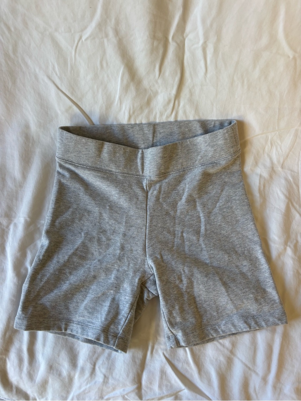 Babaton Light Gray Mid Rise Bike Shorts